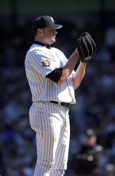 Roger Clemens Pitcher Para New York Yankees Ação Durante Jogo — Fotografia de Stock
