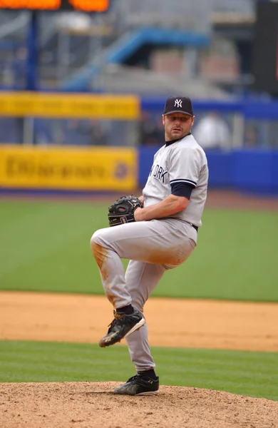 Roger Clemens Lanciatore New York Yankees Azione Durante Una Partita — Foto Stock