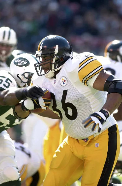 Jerome Bettis Running Back Für Die Pittsburgh Steelers Spielaktion Einer — Stockfoto