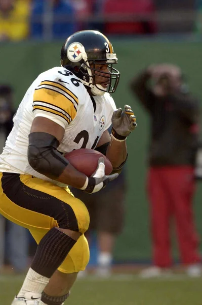 Jerome Bettis Běhal Pittsburgh Steelers Herní Akce Během Pravidelné Sezóny — Stock fotografie