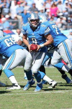 Matthew Stafford oyun kurucu Detroit Lions normal sezon Nfl oyun sırasında oyun eylem için. Oyun kurucu Matthew Detroit Lions için taslak ilk turda ne zaman askere alınmasından 2009 yılından bu yana oynadı.