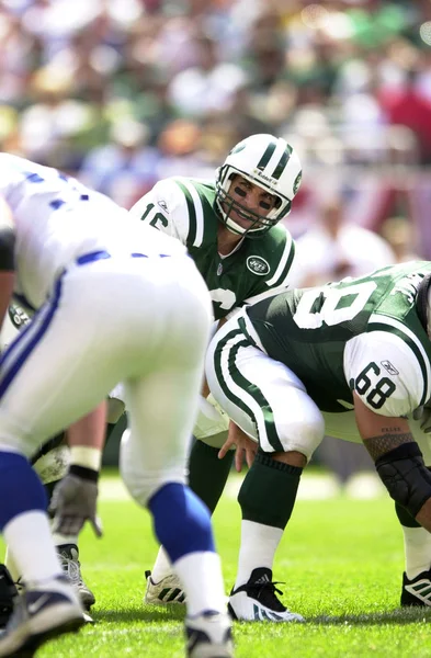 Vinny Testaverde Quarterback Van New York Jets Spelactie Tijdens Een — Stockfoto
