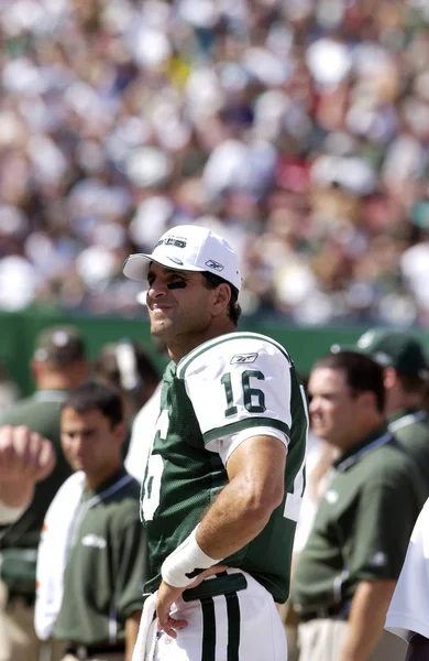 Vinny Testaverde Quarterback Van New York Jets Spelactie Tijdens Een — Stockfoto