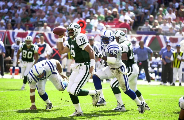 Vinny Testaverde Quarterback New York Jets Ação Jogo Durante Uma Imagens Royalty-Free
