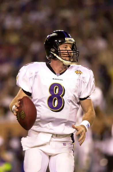 Trent Dilfer Quarterback Baltimore Ravens Game Action Super Bowl Xxxv — Stock Photo, Image
