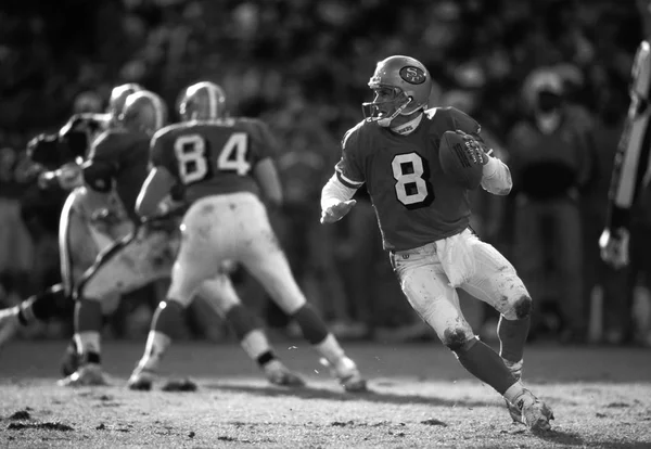 Steve Young Quarterback Voor San Francisco 49Ers Spelactie Tijdens Super — Stockfoto