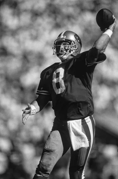 Steve Young Quarterback Pour Les 49Ers San Francisco Action Lors — Photo