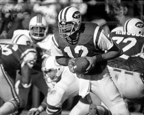 Joe Namath Quarterback Pour New York Match Action Saison Régulière — Photo