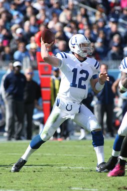 Andrew şans oyun kurucu için Indianapolis Colts normal sezon oyun sırasında oyun eylem. Andrew şanstı 2011 Nfl taslak hazırlanan ilk genel seçimde,