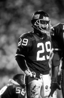 Myron Guyton Cornerback normal sezon Nfl oyun sırasında oyun eylem ise New York Devleri. Myron Guyton o Super Bowl Xxv kazandı Giants ekibin bir üyesi oldu. 