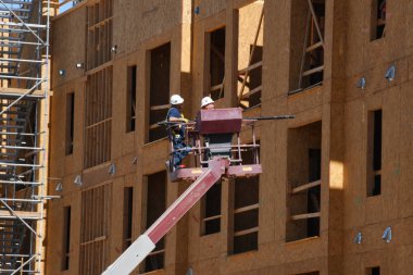 Gilbert Arizona ABD'nin güneybatısında yaşlılar için inşa ediliyor bir konut birimi ticari inşaat.