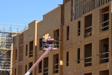 Gilbert Arizona ABD'nin güneybatısında yaşlılar için inşa ediliyor bir konut birimi ticari inşaat.