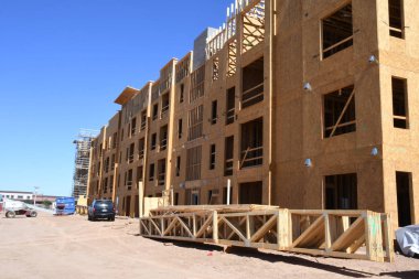 Gilbert Arizona ABD'nin güneybatısında yaşlılar için inşa ediliyor bir konut birimi ticari inşaat.