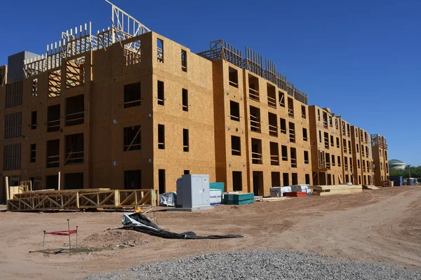 Construção Comercial Uma Unidade Habitacional Construção Para Idosos Gilbert Arizona — Fotografia de Stock