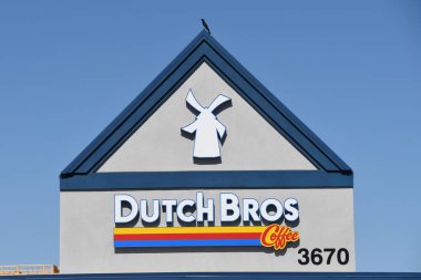 Dutch Bros Coffee chain specializing in all different kinds of coffee. Location of the photo was taken in Gilbert Arizona. clipart