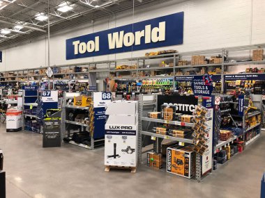 Tool Department. Lowes is a U.S.-based chain of retail home improvement and appliance stores. This store is located in Gilbert Arizona. clipart
