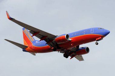 Phoenix Arizona Sky Harbor havaalanında açılış güneybatı havayolları uçak. Southwest Havayolları A.ş büyük Amerika Birleşik Devletleri havayolu Dallas, Texas, merkezi ve dünyanın en büyük düşük maliyetli taşıyıcı olmasıdır