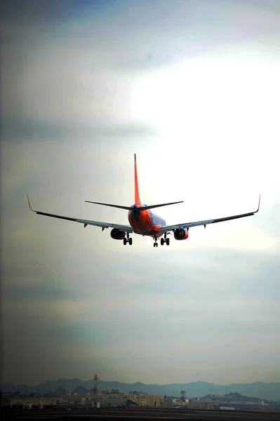 American Airlines Flygplan Som Landar Sky Harbor Airport Phoenix Arizona — Stockfoto