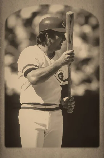 Johnny Bänk Hall Fame Catcher För Cincinnati Reds Bat Regelbunden — Stockfoto