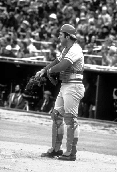 Johnny Bench Hall Fame Catcher Cincinnati Reds Bat Regular Season — Stock Photo, Image