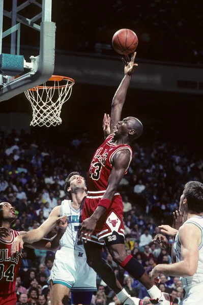 Michael Jordan Hall Fame Player Chicago Bulls Game Action Regular — Stock Photo, Image