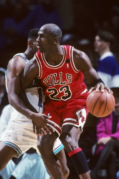 Michael Jordan Hall Fame Player Chicago Bulls Game Action Regular — Stock Photo, Image