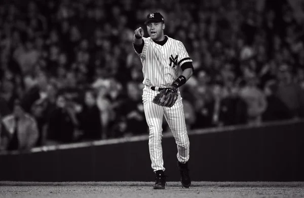 Derek Jeter Shortstop New York Yankees Game Action Regular Major — Stock Photo, Image