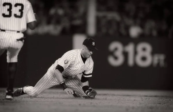 Derek Jeter Shortstop New York Yankees Game Action Regular Major — Stock Photo, Image
