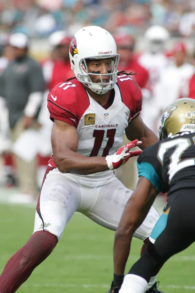 Larry Fitzgerald Receptor Arizona Cardinals Acción Partido Fútbol Nfl — Foto de Stock