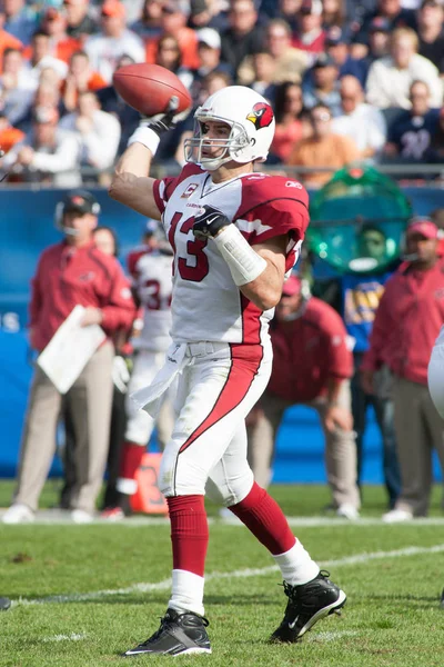 Temple Renommée Quarterback Kurt Warner Des Cardinals Arizona Jouant Dans — Photo