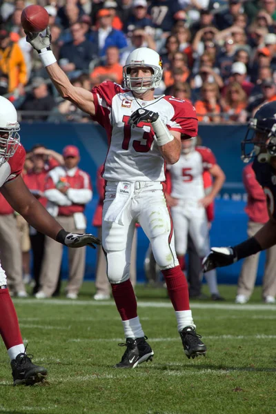 Hal Van Faam Quarterback Kurt Warner Van Arizona Cardinals Spelen — Stockfoto