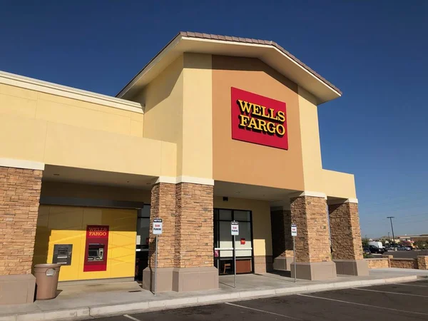 Wells Fargo Bank Ubicado Centro Comercial Arizona Que Encuentra Parte — Foto de Stock