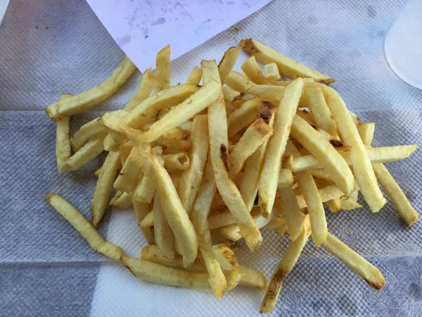 Papas Fritas Simplemente Papas Fritas Las Papas Fritas Las Papas — Foto de Stock