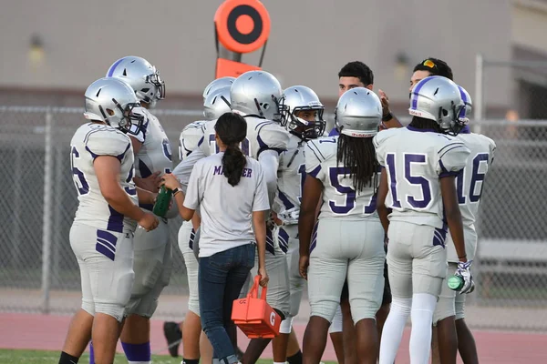 High School Football Wedstrijd Tussen Twee Lokale Scholen Arizona Beelden — Stockfoto