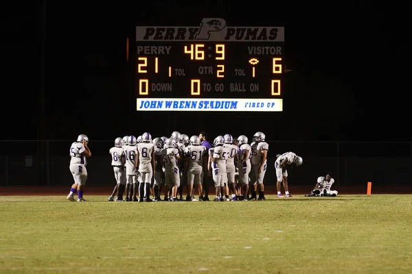 High School Football Jogo Entre Duas Escolas Locais Arizona Imagens — Fotografia de Stock