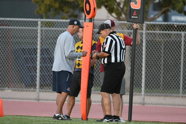 High School Football Wedstrijd Tussen Twee Lokale Scholen Arizona Beelden — Stockfoto