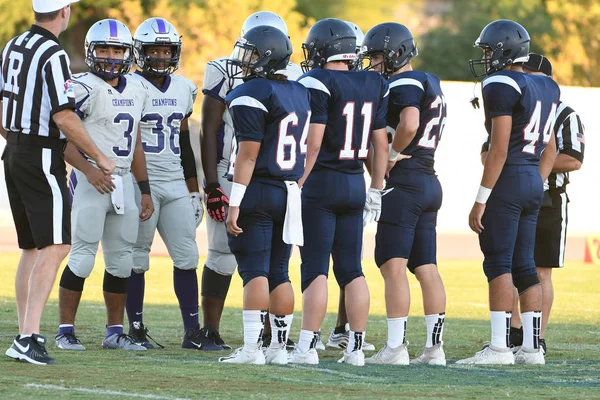 High School Football Wedstrijd Tussen Twee Lokale Scholen Arizona Beelden — Stockfoto