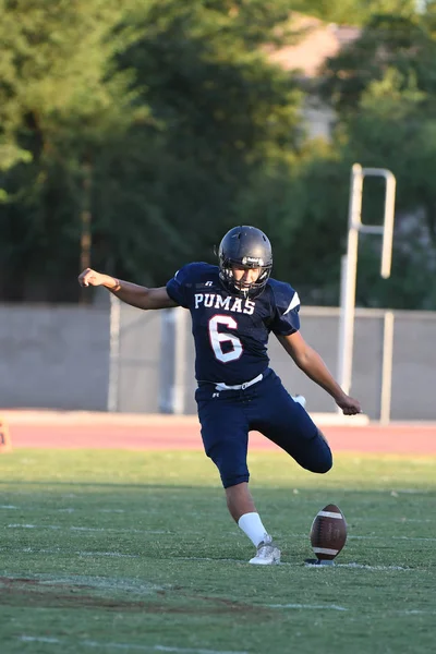 High School Juego Fútbol Entre Dos Escuelas Locales Arizona Las — Foto de Stock