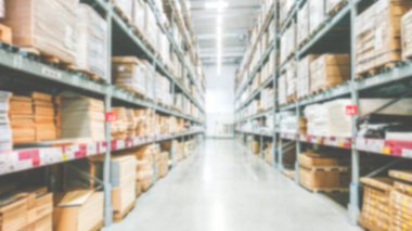 Alışveriş Merkezi ambarının bulanık soyut