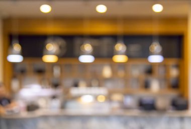 Kafe coffee shop arka plan ile soyut bulanıklık