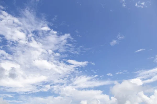 Vue Nuage Blanc Avec Fond Bleu Ciel — Photo