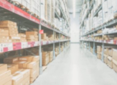 Alışveriş Merkezi ambarının bulanık soyut