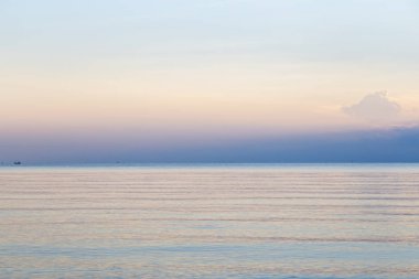 Tropikal deniz gökyüzü günbatımı