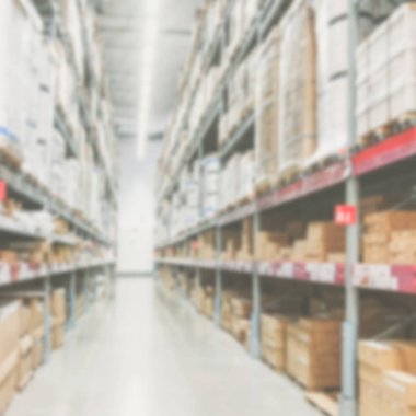 Alışveriş Merkezi ambarının bulanık soyut