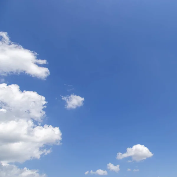 Vue Nuage Blanc Avec Fond Bleu Ciel — Photo