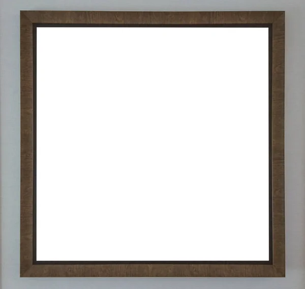 Blank Photo Wood Frame Wall — Stock Photo, Image