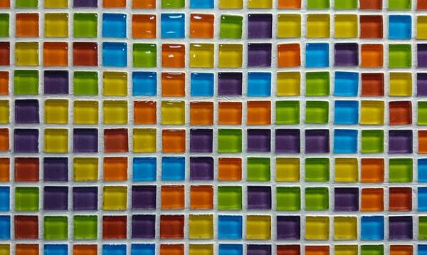 Renkli Mozaik Döşeme Arka Planı Için Tuvalet Içinde — Stok fotoğraf