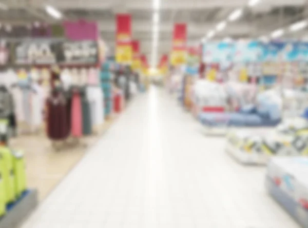 Abstrakte Unschärfe Des Supermarktes Mit Hintergrund — Stockfoto