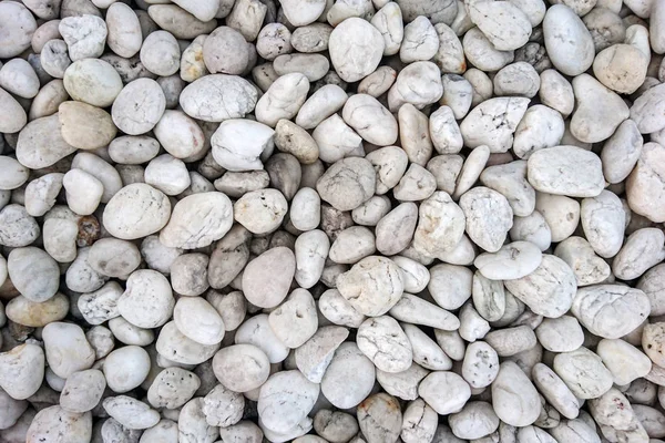 Stapel Witte Kiezelsteen Stenen Voor Achtergrond — Stockfoto