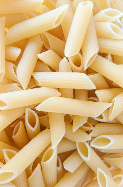 Sfondo Ingrediente Pasta Cruda Alimenti Italiani — Foto Stock